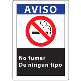 Aviso, No Fumar, De Ningun Tipo
