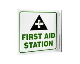 Eco Safety L Sign, 7X7
