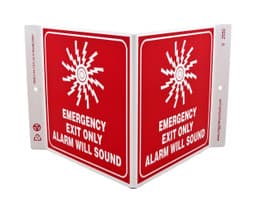 Eco Safety V Sign, 7X12