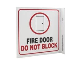 Eco Safety L Sign, 7X7