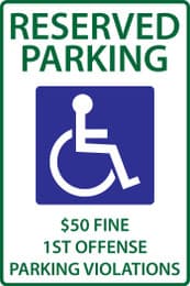 Eco Parking Sign, 18X12, EGP