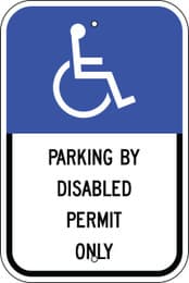 Eco Parking Sign, 18X12, EGP