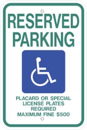 Eco Parking Sign, 18X12, EGP