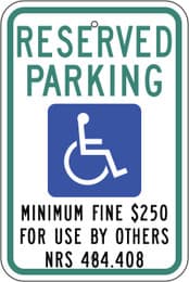 Eco Parking Sign, 18X12, EGP