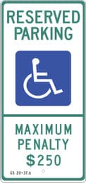 Eco Parking Sign, 26X12, EGP