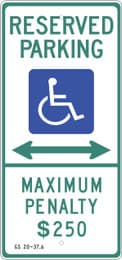 Eco Parking Sign, 26X12, EGP