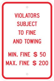Eco Parking Sign, 18X12, EGP