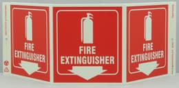 Eco Safety TriView Sign, 7.5x20