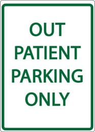 Eco Parking Sign, 18X12, EGP