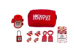 USA Lockout Tagout Pouch Kit, 12 Components