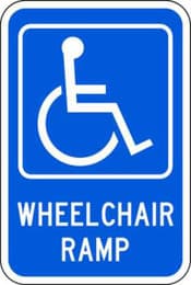 Handicapped Symbol Wheel Chair Ramp