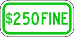 $250 Fine
