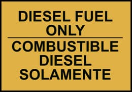 Diesel Fuel Only Sign