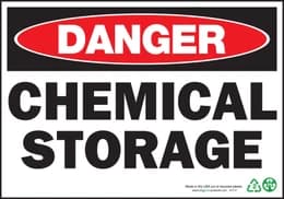 Danger Chemical Storage