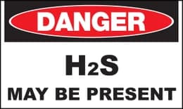 Danger H2S May Be Present