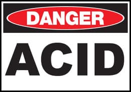 Danger Acid - Sign
