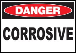 Danger Corrosive - Sign
