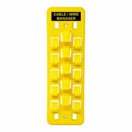 Safety Cable Wire Manager/Hanger, 10 PK Yellow 7707-YW