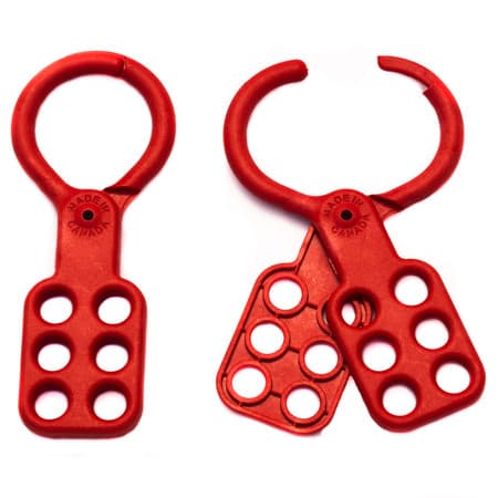 Lockout Tagout Hasp, 1" Plastic