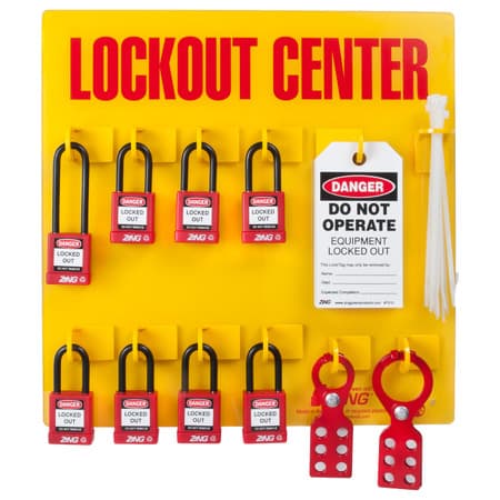 Lockout Station, 8 Padlock Stocked