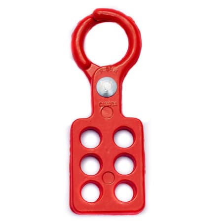 Lockout Tagout Hasp, 1" Aluminum