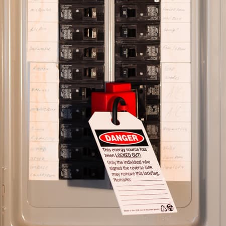480/600V Clamp-On Breaker Lockout-cleat