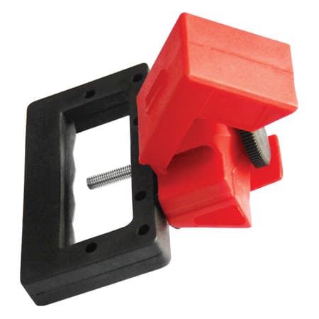 480/600V Breaker Lockout, 2 1/4 x 7/8 IN