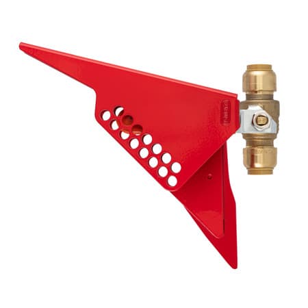 Steel Ball Valve Lockout, Red