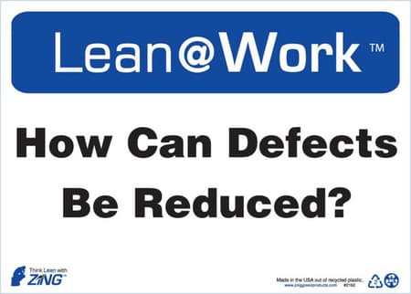 Lean At Work Sign, 10x14