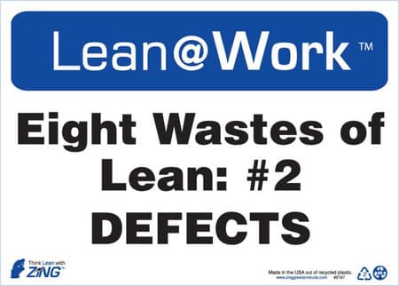 Lean At Work Sign, 10x14
