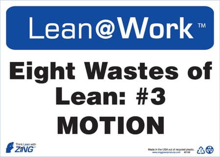 Lean At Work Sign, 10x14