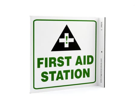 Eco Safety L Sign, 7X7