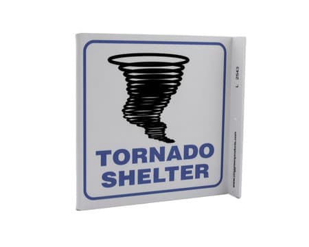Eco Safety L Sign, 7X7