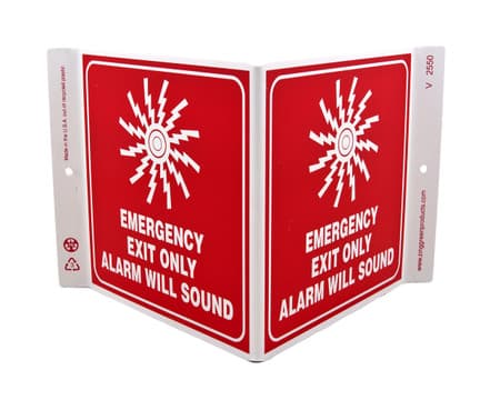 Eco Safety V Sign, 7X12