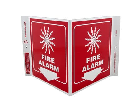 Eco Safety V Sign, 7X12