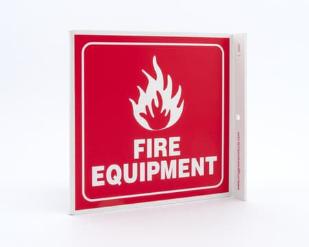 Eco Safety L Sign, 7X7