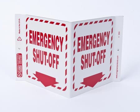 Eco Safety V Sign, 7X12