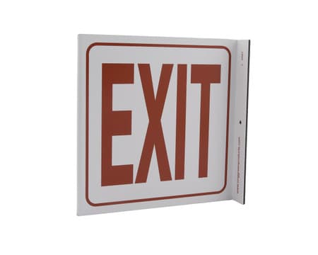 Eco Safety L Sign, 7X7