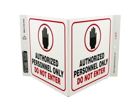 Eco Safety V Sign, 7X12