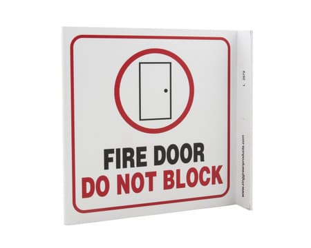 Eco Safety L Sign, 7X7