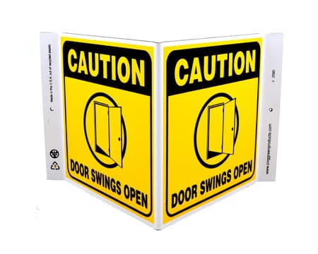 Eco Safety V Sign, 7X12