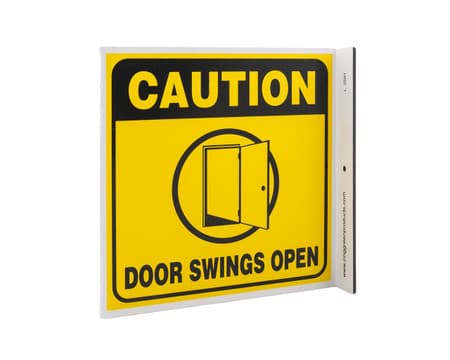 Eco Safety L Sign, 7X7