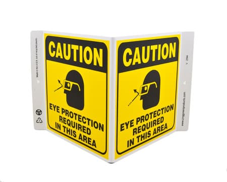 Eco Safety V Sign, 7X12