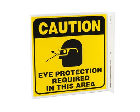 Eco Safety L Sign, 7X7