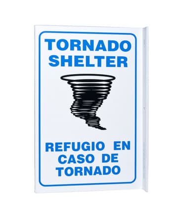Eco Safety L Sign, 11X8