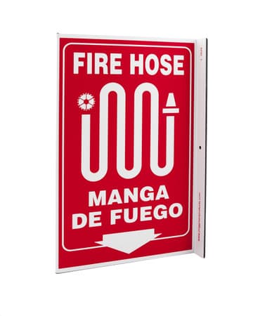 Eco Safety L Sign, 11X8