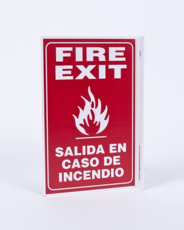 Eco Safety L Sign, 11X8