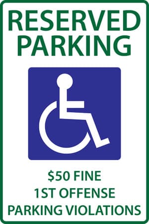 Eco Parking Sign, 18X12, EGP