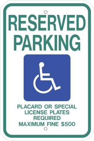 Eco Parking Sign, 18X12, EGP