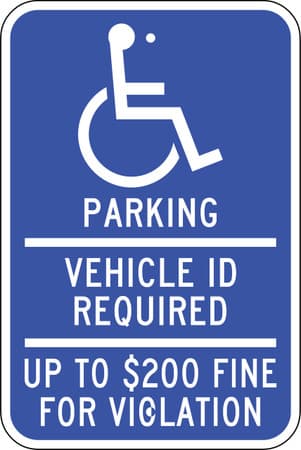 Eco Parking Sign, 18X12, EGP